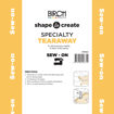 SHAPE TO CREATE I/F Tear Away Sew On Medium 90cm - White