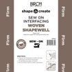 SHAPE TO CREATE I/F Shape Well Sew On Firm 90cm - White