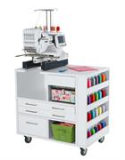 Ava Embroidery Cabinet - White - 900 x 600 x 890mm (Flat Packed)