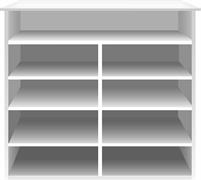 Elements Cutting Table - White (Flat Packed)