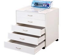 Horn Modular 5 Drawer Cabinet White