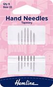 HEMLINE HANGSELL - Hand Needle - Tapestry 6 Pack - size 22