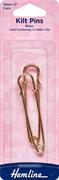 HEMLINE HANGSELL - Kilt/Skirt Pins, 75mm (2 pcs) - brass