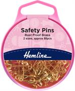 Hemline - Pins Safety 19 Plus 23mm 50pk