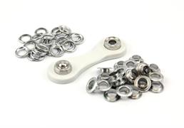 HEMLINE HANGSELL - Eyelets 8.5mm Starter Kit 24 pcs - nickel