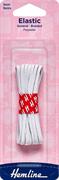 HEMLINE HANGSELL - Elastic  Braided 3mm x 5m - white