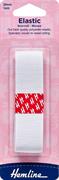 HEMLINE HANGSELL - Elastic Non Roll Woven 25mm x 1m - white