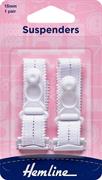 HEMLINE HANGSELL - Suspenders (1 pair) - white