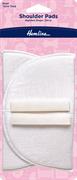 HEMLINE HANGSELL - Shoulder Pad Covered Set-In 13mm, small - white