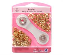 Eyelets starter kit, gold