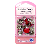 Fashion Snaps 11mm - Red