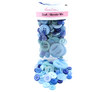 Buttons - Bulk pack - Assorted Navy Designs and  Sizes