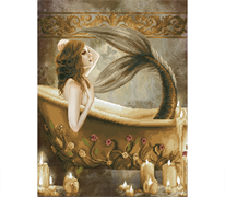DIAMOND DOTZ - Bath Time Mermaid - 52 x 62cm  (20.5 x 24.4in)