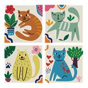 DIAMOND DOTZ - I Love Cats - 12.7 x 12.7cm