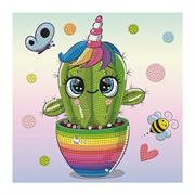 DIAMOND DOTZ - Dotzies Uni Cactus - 23 x 23cm