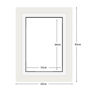 DIAMOND DOTZ - Aperture:51 X 66Cm White/White