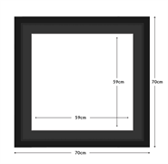 DIAMOND DOTZ - Aperture:59 X 59Cm Black/Black