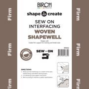 SHAPE TO CREATE I/F Shape Well Woven Sew On Firm 90cm - White