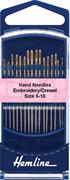 Hemline - Hand Needle Gold Eye - Embroidery Crewel 16 pk - size 5-10 