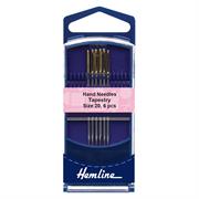 Hemline - Hand Needle Gold Eye Tapestry 6 pk - size 20 