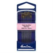 Hemline - Hand Needle Gold Eye Darner 10 pk - size 2-4 
