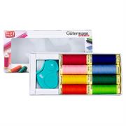 GUTERMANN Thread Set Sew All 100m with Folding Rotary Cutter - 8 reels