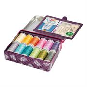 GUTERMANN Thread Box Cotton 30 300m with Needles/Labels - 12 reels
