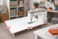 Custom White Acrylic Extension Table (60cm x 80cm)