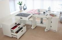TAILORMADE SuperQ Sewing Cabinet - White Ash (Fully Assembled)