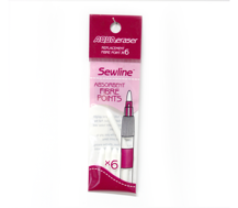 SEWLINE Aqua Eraser Fibre Point Refills Qty 6