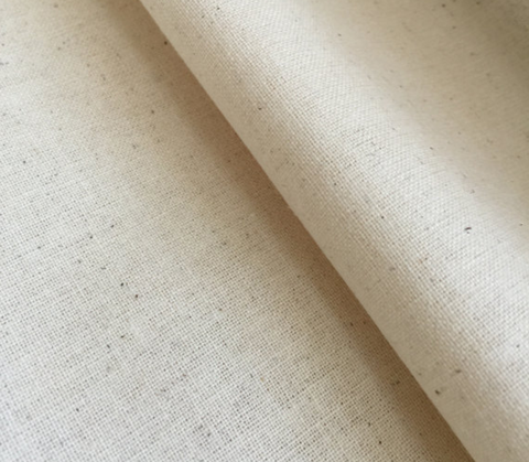 Calico 100% Unbleached Calendered Cotton - 36 inch width (90cm) - sold per metre