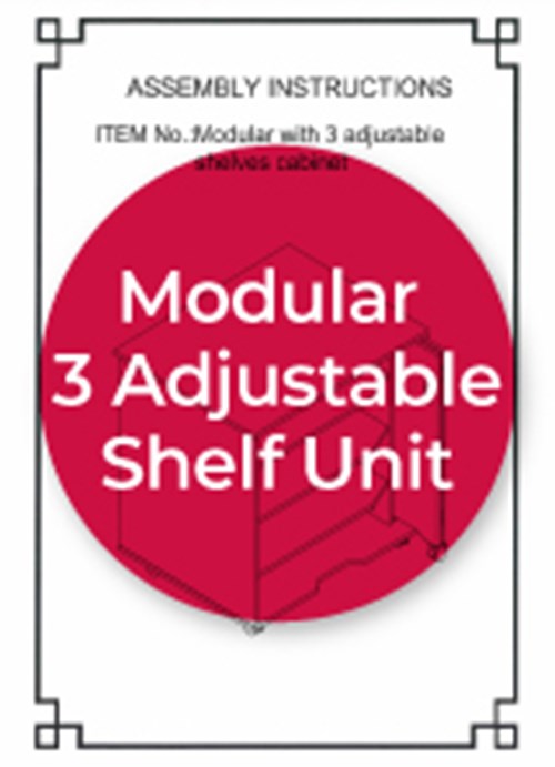 Modular 3 with Adjustable Shelf Unit