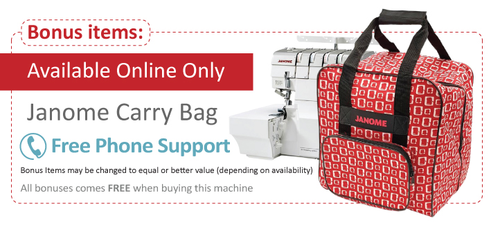 Bonus Overlocker Carry Bag (Cube Design) 900CBOCUB $65 & Overlocker Creative Sewing Guide $25 BONUS VALUE $90
